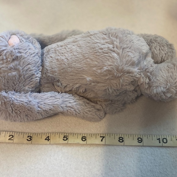 Jellycat Bashful Bunny Gray Grey Floppy Ears Stuffed Animal Plush Rabbit Toy EE - Picture 6 of 10
